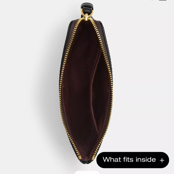 Coach Corner Zip Wristlet In Signature Canvas With Robot Print - Picture 3 of 4